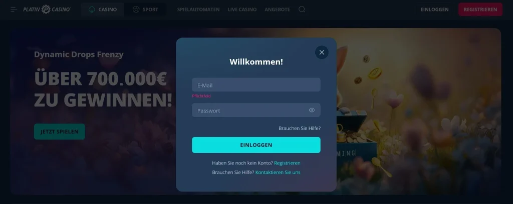 PlatinCasinoLogin